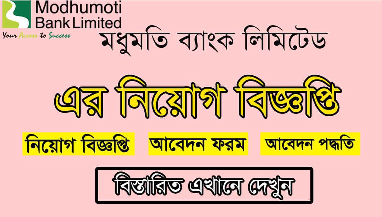 Modhumoti Bank Limited Job Circular 2021 Picture