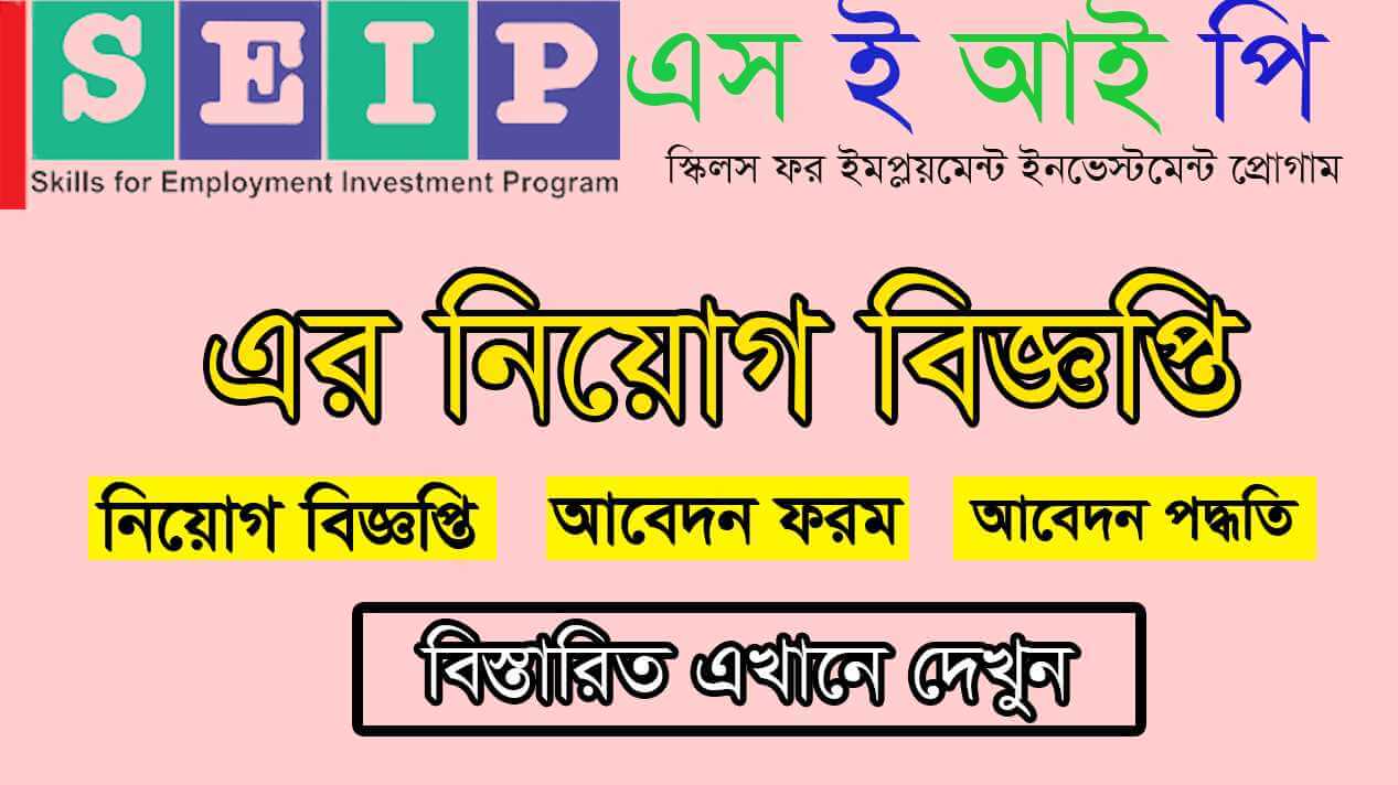 SEIP Job Circular 2021 Picture