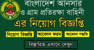 Ansar VDP Job Circular 2021 Picture