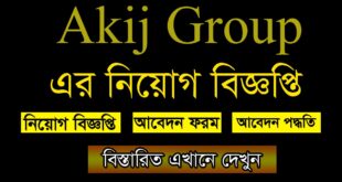 Akij Group New Job Circular 2021