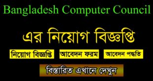 Bangladesh Computer Council Job Circular 2021