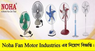 Noha Fan Motor Industries Job Circular 2022