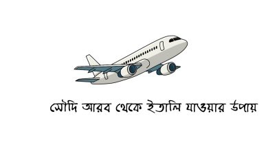 সৌদি আরব থেকে ইতালি যাওয়ার উপায়