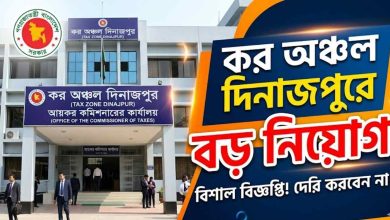 কর অঞ্চল দিনাজপুরে বড় নিয়োগ