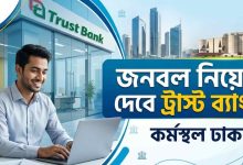 জনবল নিয়োগ দেবে ট্রাস্ট ব্যাংক, কর্মস্থল ঢাকা