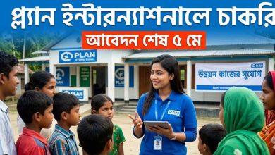 প্ল্যান ইন্টারন্যাশনালে চাকরি