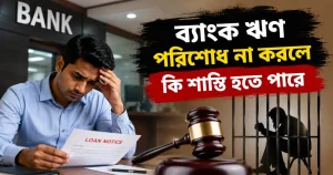 ব্যাংক থেকে ঋণ নিয়ে পরিশোধ না করলে কি শাস্তি হতে পারে? আইন, ঝুঁকি ও করণীয়