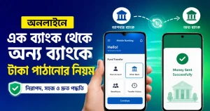 অনলাইনে এক ব্যাংক থেকে অন্য ব্যাংকে টাকা পাঠানোর নিয়ম