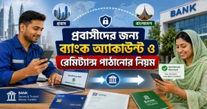 প্রবাসীদের জন্য ব্যাংক অ্যাকাউন্ট ও রেমিট্যান্স পাঠানোর নিয়ম