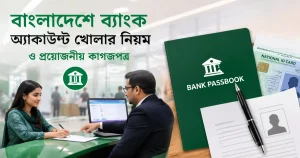 বাংলাদেশে ব্যাংক অ্যাকাউন্ট খোলার নিয়ম ও প্রয়োজনীয় কাগজপত্র